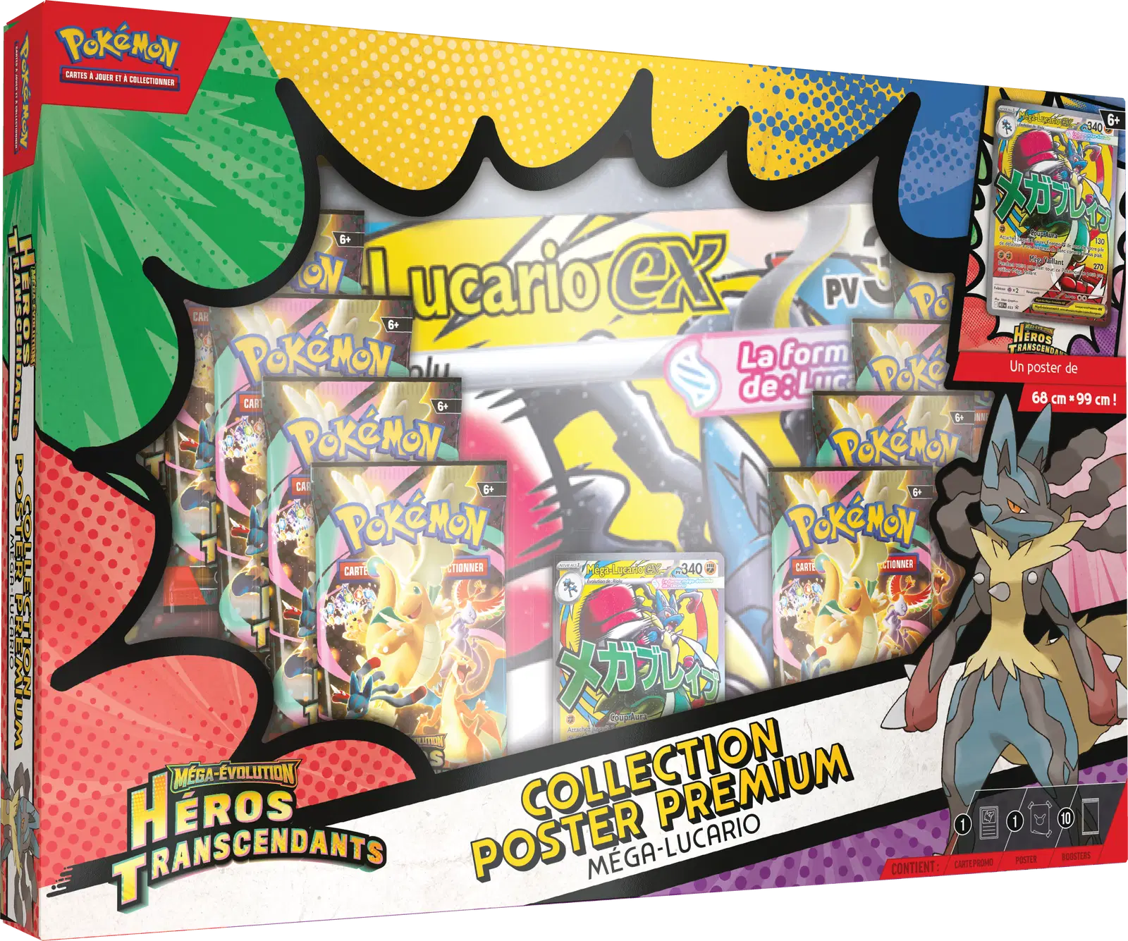 Coffret Poster premium mega-lucario
