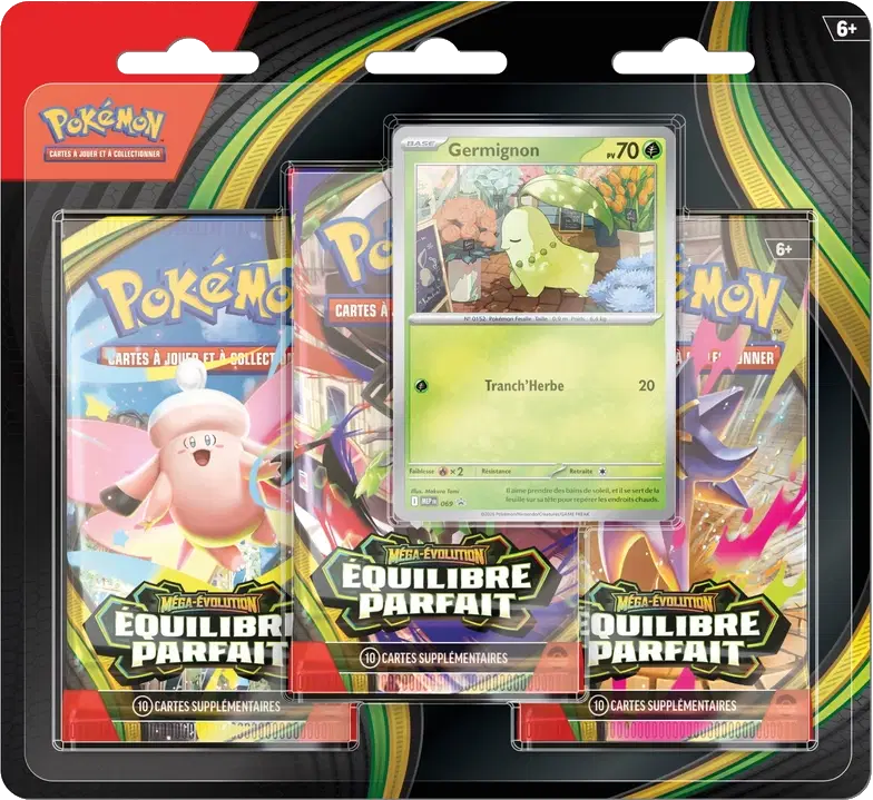 Pack 3 boosters Méga-Évolution : Équilibre Parfait : 1/1