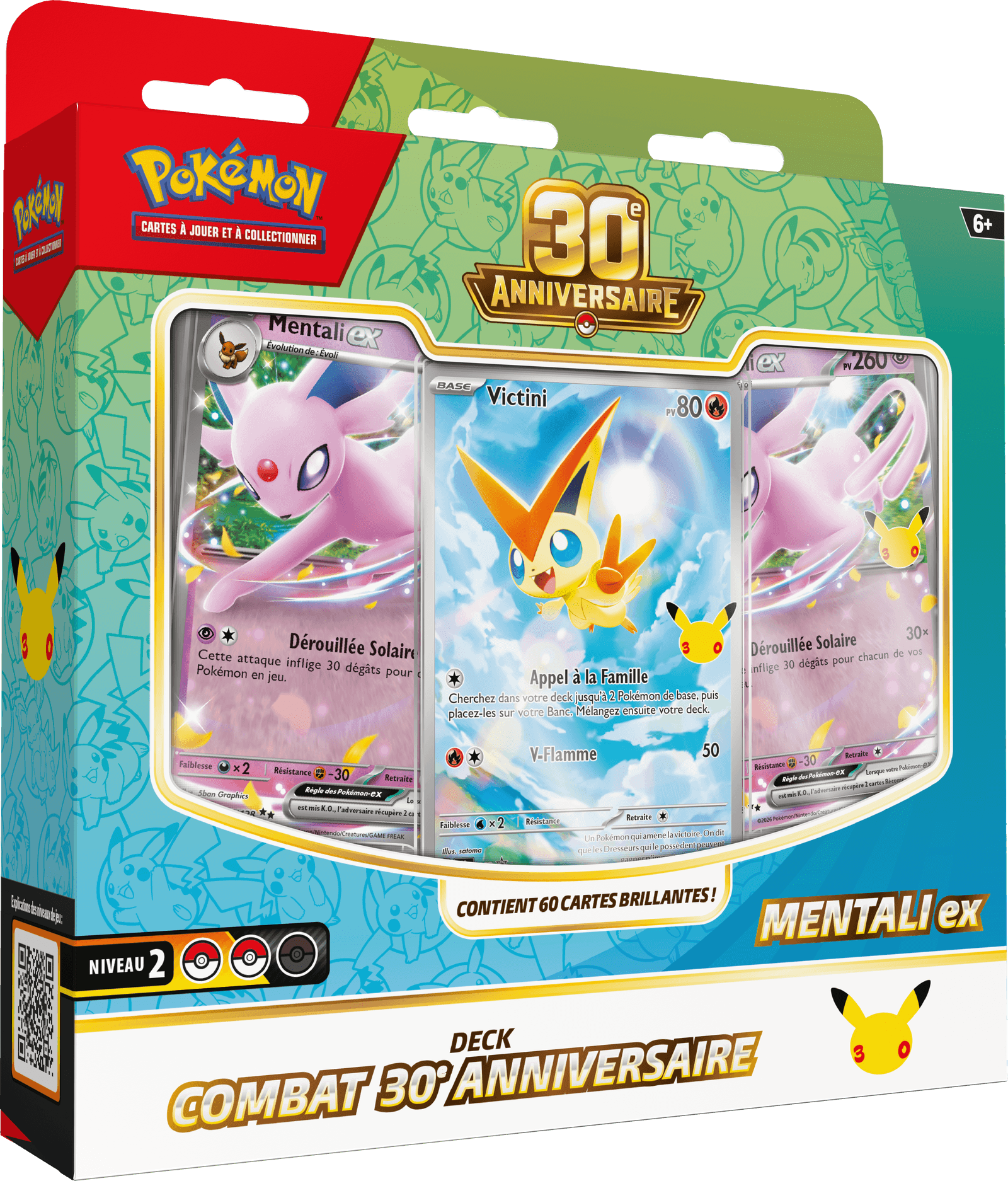 Deck Combat 30e Anniversaire Mentali-ex / Noctali-ex : 1/2